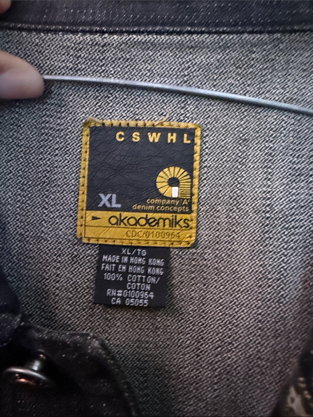 Akademiks Black and Bleached Patchwork Denim Shirt Jacket - Picture 4 of 7